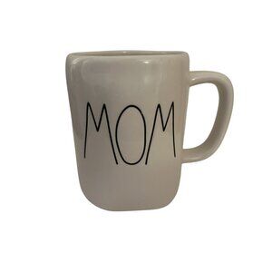 Rae Dunn Artisan Collection By Magenta "Mom" White Ceramic Coffee Mug 4.5"